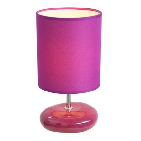 ALL THE RAGES All The Rages LT2005-PRP Stonies Small Stone Look Table Lamp - Purple LT2005-PRP